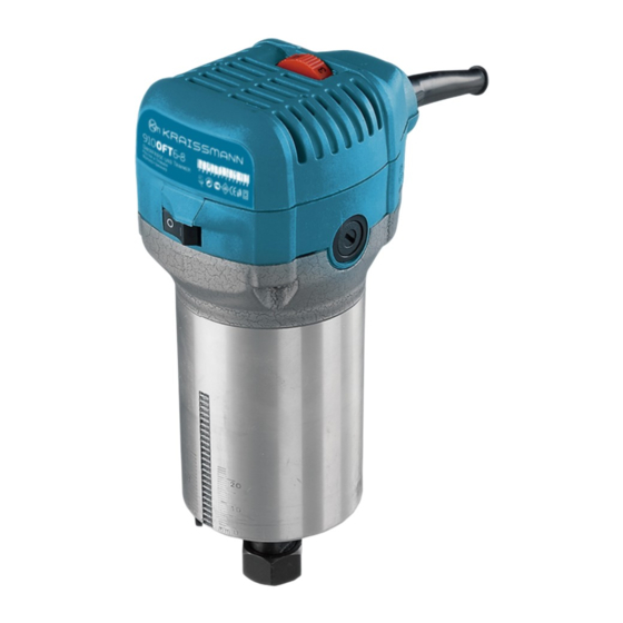 Kraissmann 910 OFT6-8 Router Trimmer Manuals