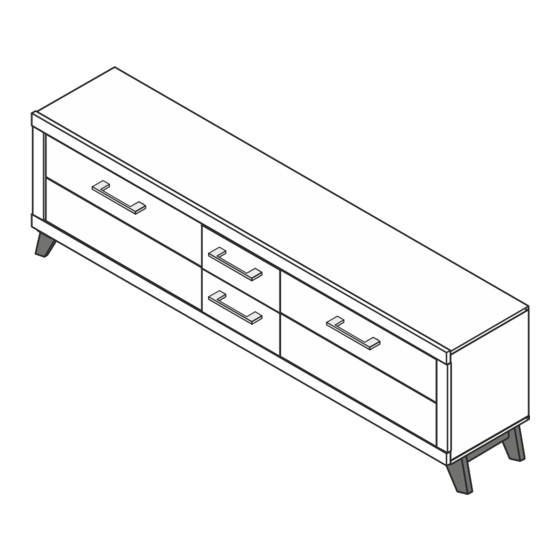 VOGL Lowboard 211 x 63 cm Assembly Instructions Manual