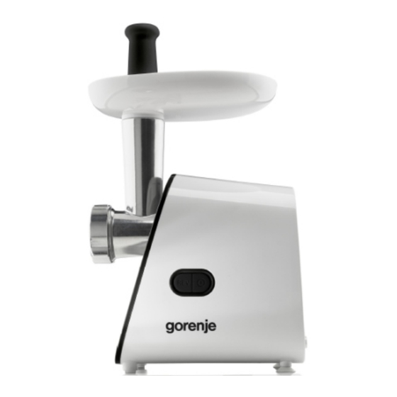 Gorenje MG1500XG Instruction Manual