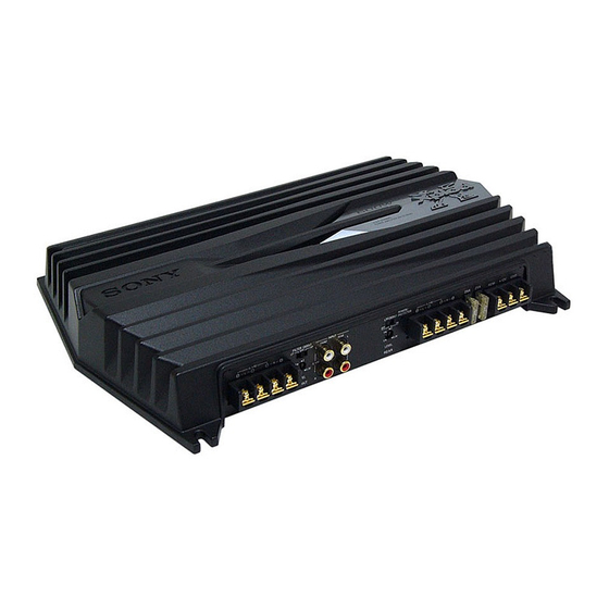 Sony XM-GTX6041 Instruction & Operation Manual