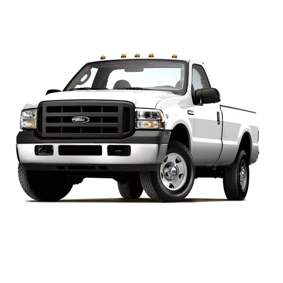Ford SUPER DUTY F SERIES Incomplete Vehicle Manual