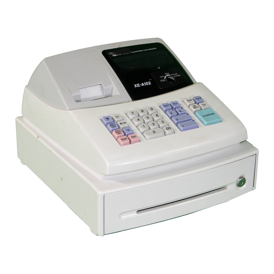 Sharp XEA102 - Cash Register Manuals