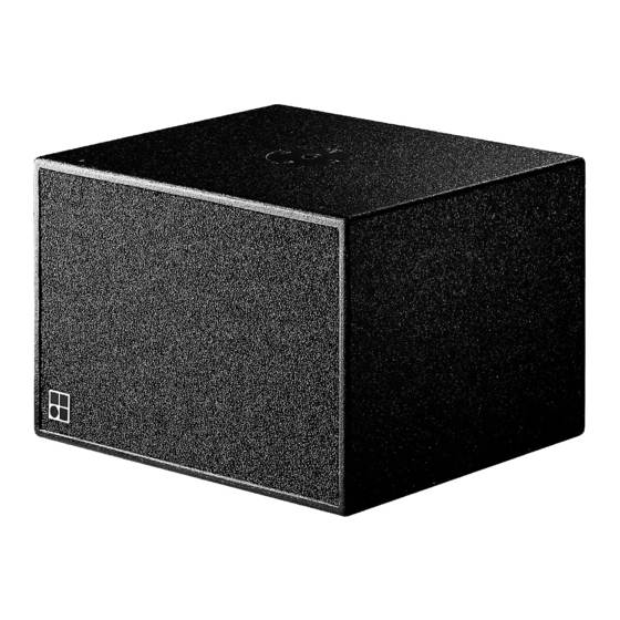 d&b audiotechnik E12-SUB User Manual