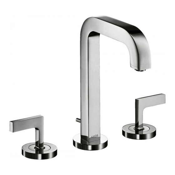 Axor Citterio 39136XX1 Installation Instructions Manual