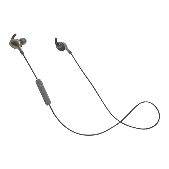 JBL EVEREST 110 Quick Start Manual