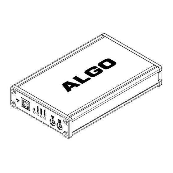 Algo 8300 Installation/Configuration Manual