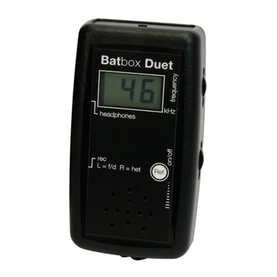 Batbox Duet User Manual