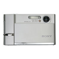 Sony DSC-T30/B - Cyber-shot Digital Still Camera User's Manual / Troubleshooting