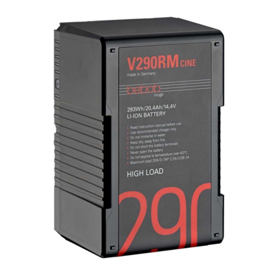 Bebob V290RM User Manual