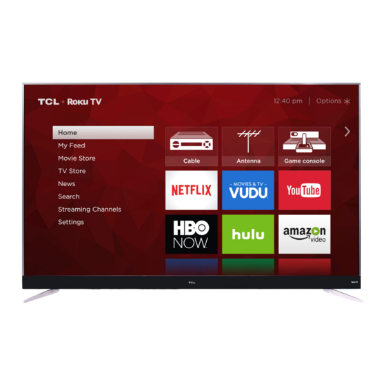 TCL Roku TV C803 Dolby Vision HDR Manuals
