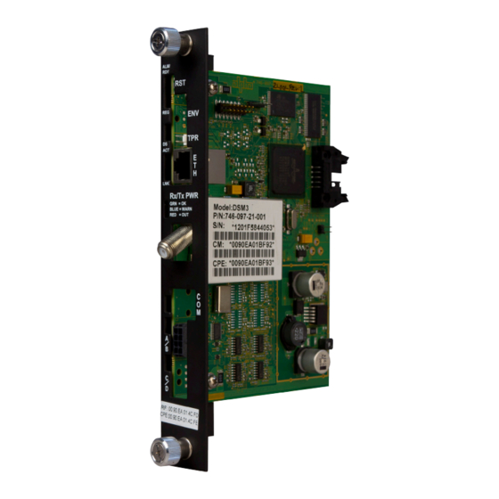 Alpha AlphaNet DSM3 Series Installation And Quick Start Manual