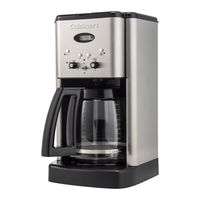 Cuisinart DCC-1200W - Brew Central Programmable Coffeemaker Instruction Booklet