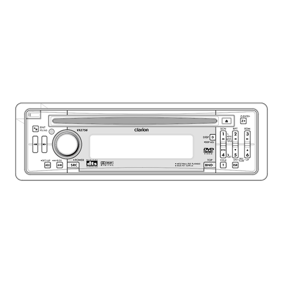 Clarion VXZ756 Owner's Manual