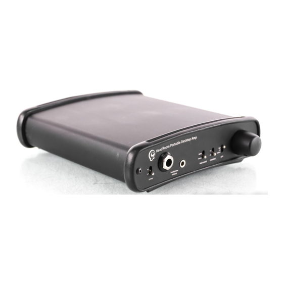 HeadRoom Desktop Portable Amp Owner's Manual