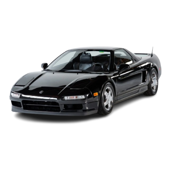 Acura 1991 NSX Owner's Manual