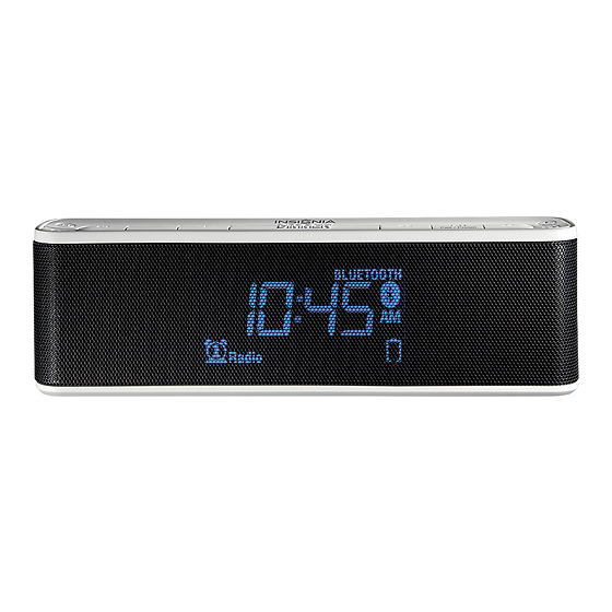 insignia clock radio with bluetooth