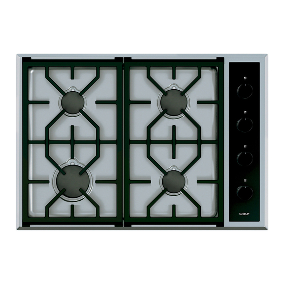 WOLF GAS COOKTOPS INSTALLATION MANUAL Pdf Download ManualsLib