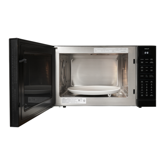 WOLF MICROWAVE OVEN SPECIFICATIONS Pdf Download ManualsLib