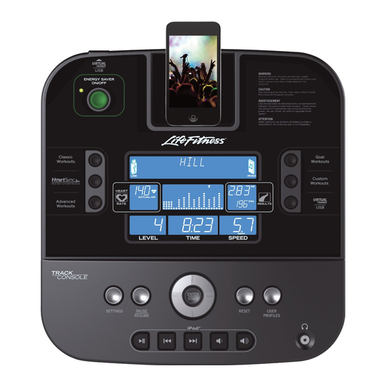 LIFE FITNESS T5 TRACK CONSOLE OWNER'S MANUAL Pdf Download ManualsLib