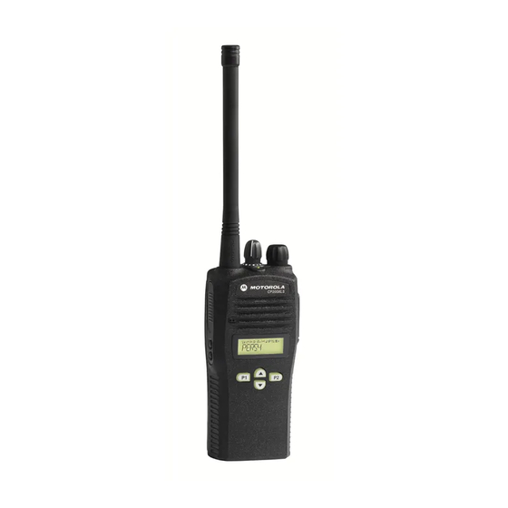MOTOROLA CP200XLS USER MANUAL Pdf Download ManualsLib