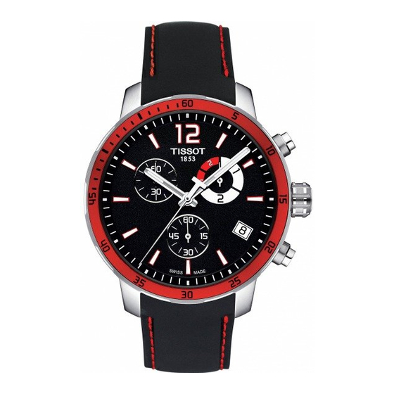 TISSOT QUICKSTER CHRONO FOOT G10 212 USER MANUAL Pdf Download