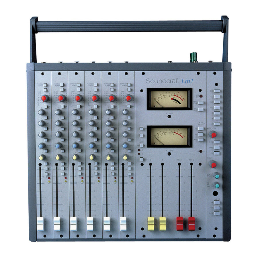 SoundCraft LM1 Manuals