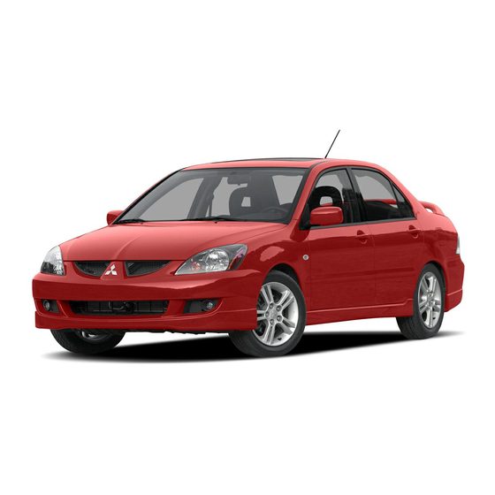 Mitsubishi MOTORS Lancer 2005 Workshop Manual Supplement