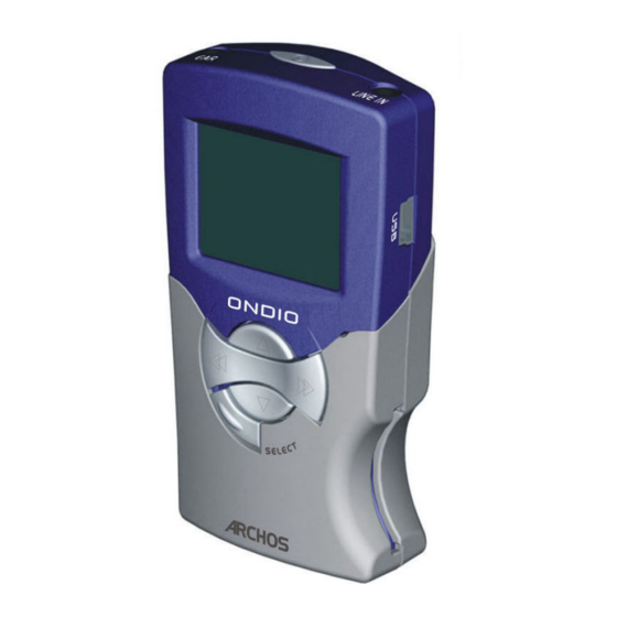 Archos Ondio 128 User Manual