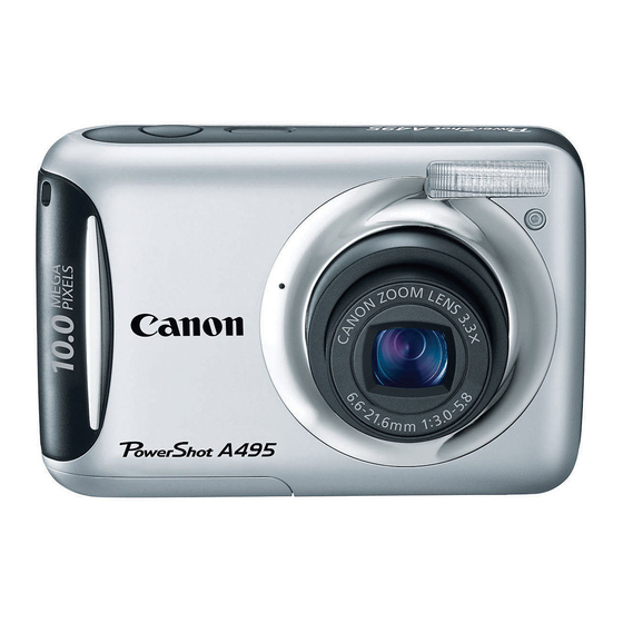 Canon PowerShot A495 Manuals