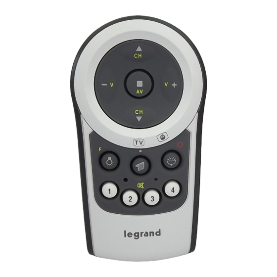 LEGRAND In One 882 00 Remote Control Manuals