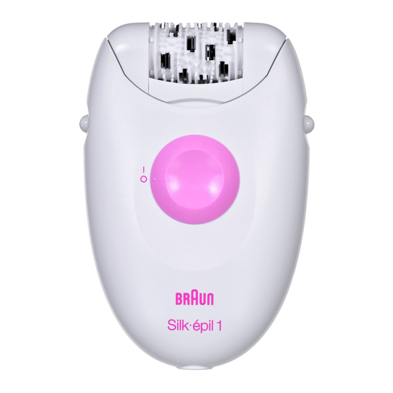 BRAUN SILK-EPIL 1 1370 MANUAL Pdf Download | ManualsLib