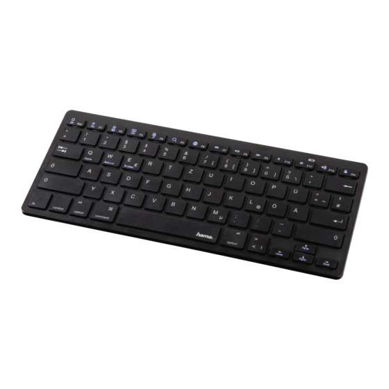 Hama KEY4ALL X510 Operating	 Instruction