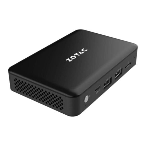 Zotac ZBOX P Series Quick Start Manual