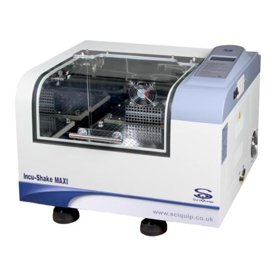SciQuip INCU-SHAKE MAXI User Manual