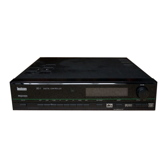Lexicon DC-1 - REV 1 Owner's Manual