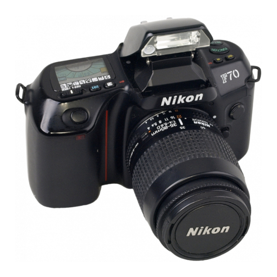 Nikon F70 Manuals
