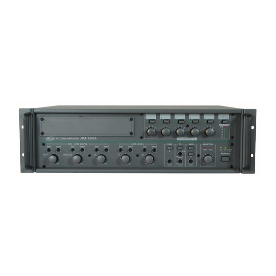 Jeil JPA-1120A Zone Amplifier Manuals