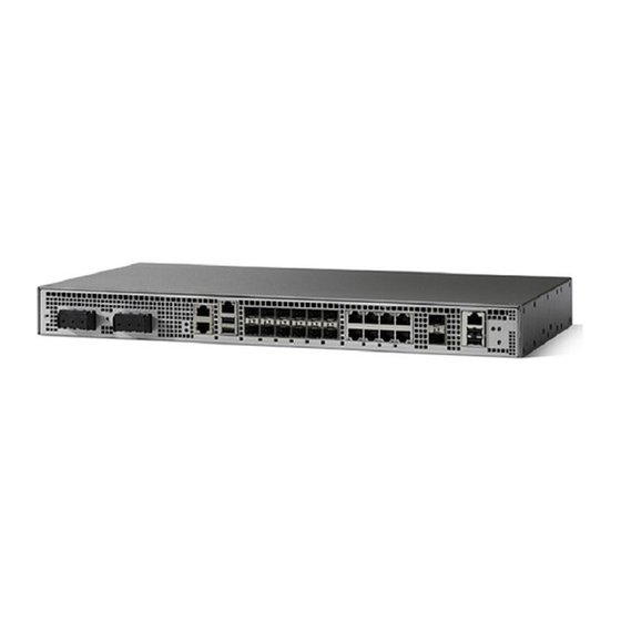 Cisco ASR 900 Series Manual