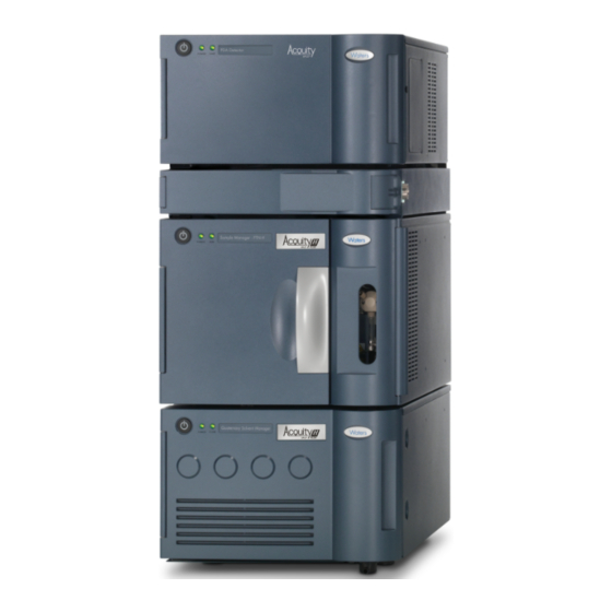 Waters ACQUITY UPLC Operator's, Overview And Maintenance Manual