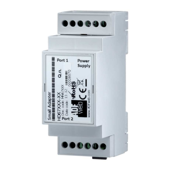 ADF Web HD67B34-B2 User Manual