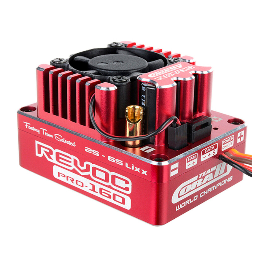 User Manuals: Team Corally REVOC PRO 160 Controller