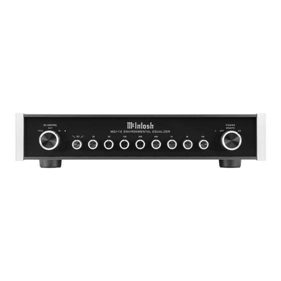 McIntosh M Q112 Owner's Manual