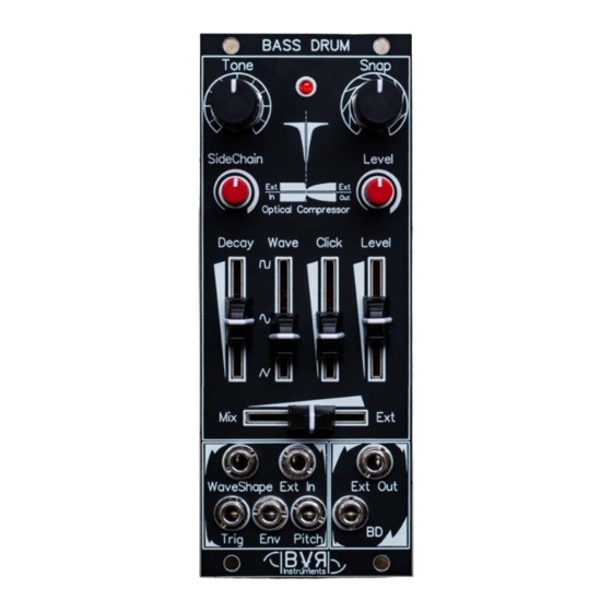 BVR Instruments BASS DRUM Manual