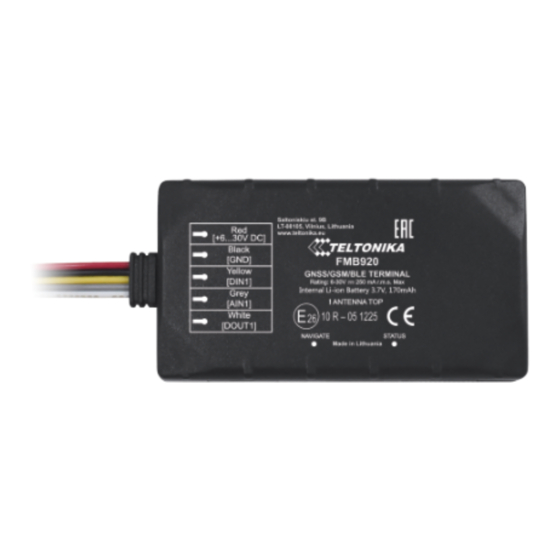 Treesat FMB920 Installation Instructions Manual