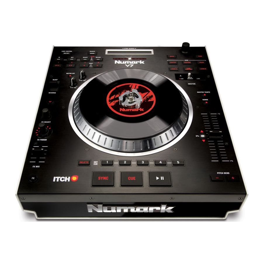 Numark V7 - Turntable Software Controller Manual