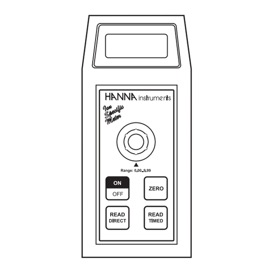 Hanna Instruments HI 93728 Instruction Manual