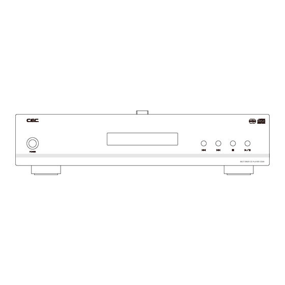 C.E.C. CD3N Owner's Manual