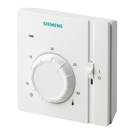 Siemens RAA11 Installation Instructions