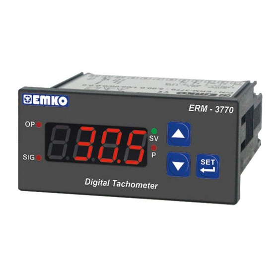 EMKO ERM-3770 Instruction Manual