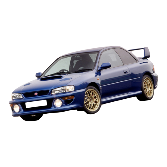 Subaru 1998 Impreza Owner's Manual